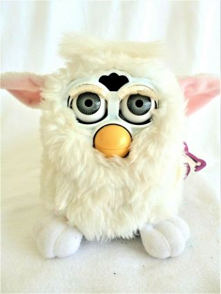 Vintage Furby 1998 White Model 70 - 800 It Collectable Exc Cond