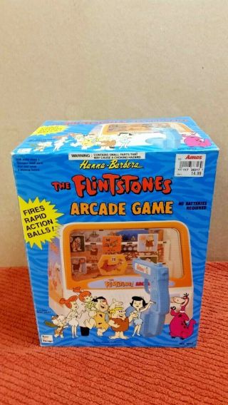 Vintage 1992 Hanna - Barbera The Flintstones Shooting Gallery Arcade Game
