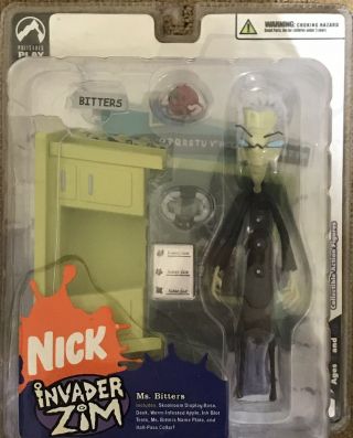 Invader Zim - Ms.  Bitters - Series One - 2004 Figure - - Palisades