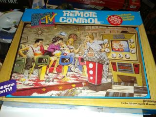 Vintage 1989 Pressman Mtv Remote Control Game Inv.  Complete Inv.  No Instructions