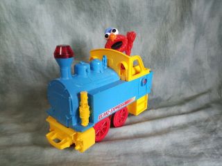 Vintage Elmo Express Train Engine Tyco Sesame Street ¤