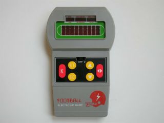 Football Electronic Game Vintage 1970’s Model 003201 Handheld Led Retro
