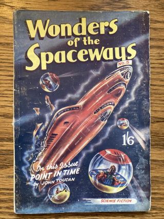 Vintage Science Fiction Pulp : Wonders Of The Spaceways No.  5 John Spencer & Co
