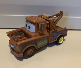 Disney Pixar Cars Mater Shake N Go Tow Truck Talking 2005 Sound Mattel