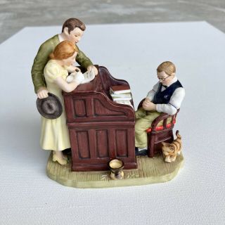 Norman Rockwell The Marriage License Figurine Gorham Saturday Evening Post Vtg