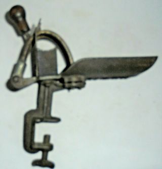 Vintage Cast Iron Double Cherry Pitter Made By Goodell Co.  Antrim,  N.  H.  Usa
