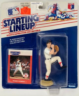 1988 Kenner Starting Lineup Mlb Roger Clemens Boston Red Sox Moc