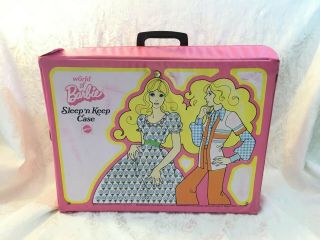 Vintage 70s World Of Barbie Doll Sleep Keep Fold Out Bedroom Storage Case 7899