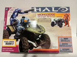 Mcfarlane Toy Halo 2009 Deluxe Mongoose Action Figure Vehicle Spartan Mark V A34