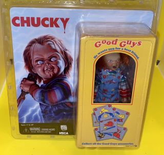 Neca Chucky Good Guys Childs Play 5.  5 Inch Clothed Retro Style Action Figure