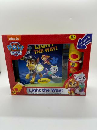 Paw Patrol - Light The Way Flashlight - Pop - Up Book - Nick Jr.  - Toy