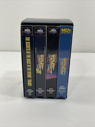 Back To The Future Limited Edition Vhs Box Set W/bonus " Secrets Of " Tape Vintage