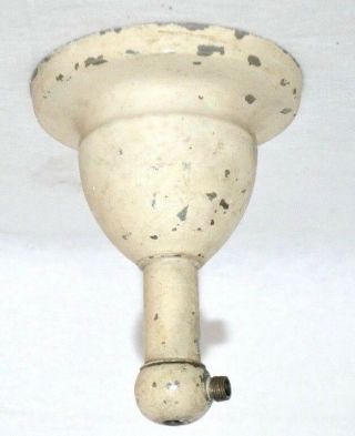 Vintage Antique Chippy Paint Brass Ceiling Light Canopy 4 1/2 " Shabby Chic Part