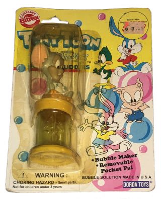 Vintage Tiny Toon Adventures Bubble Buddies Dorda Toys Lil Sneezer 1997 Usa