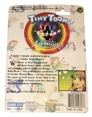 Vintage Tiny Toon Adventures Bubble Buddies Dorda Toys Lil Sneezer 1997 USA 2