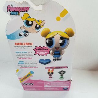 In Package Power Puff Girls - BUBBLE - BULLE Action Eyes Doll - 5in - Hard Plastic 3