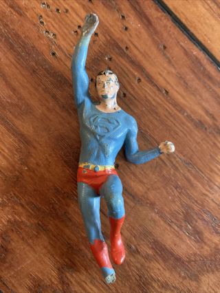 Vintage 1966 Ideal Toys Superman Mini Figure Justice League