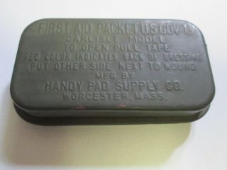 Vintage First Aid Packet U.  S.  Gov 