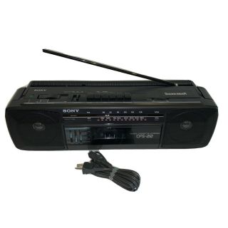 Vtg Sony Sound Rider Boom Box Radio Cfs - 212 Am/fm Cassette Recorder