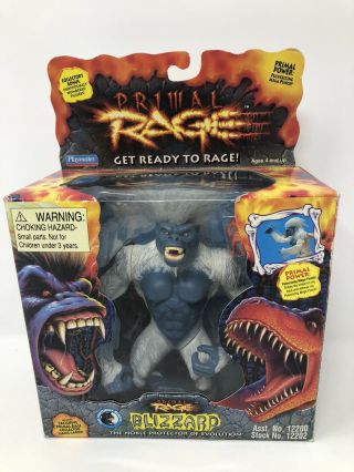 1994/1996 Playmates Primal Rage Blizzard W/ Mega Punch Power Cib