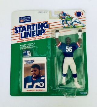 Lawrence Taylor York Giants 1988 Kenner Starting Lineup In Package