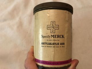 Merck Acetylsalicylic Acid Vintage Tin