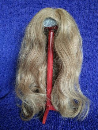 Vintage Human Hair Doll Wig,  Made In Korea,  Hairs Of Indian Origin,  Honey Blond