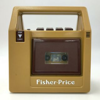 Fisher Price Cassette Player Recorder Vintage 1980 Battery Operated Toy 153031