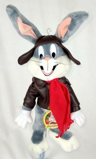Vintage 1993 24k Special Effects Bugs Bunny Pilot Plush Warner Bros W/tag