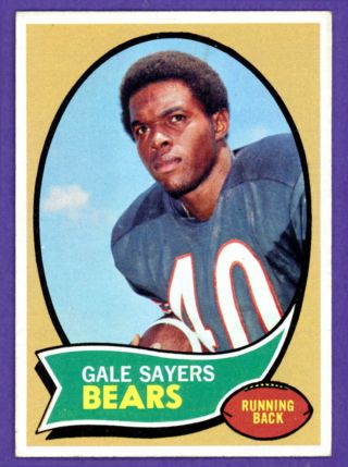 1970 Topps Football Gale Sayers 70 Ex - Centered Bears Hof