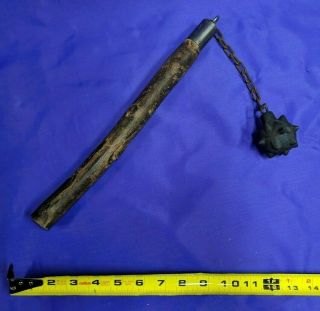 Vintage Single Flail / Mace - Medieval Style Weapon Or Prop