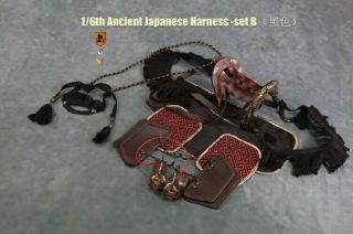 1:6 Scale Mr.  Z Mrz056b Black Japanese Harness Model Toy Fit Horse Figure