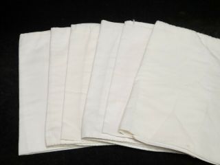 6 Piece Plain Vintage Feedsack Plain Tea Towel Flour Sack Estate Find 1950s Era