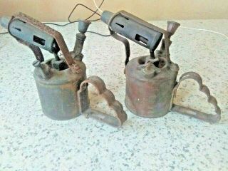 2 Vintage Brass Blow Torch/lamp Made By Bladon
