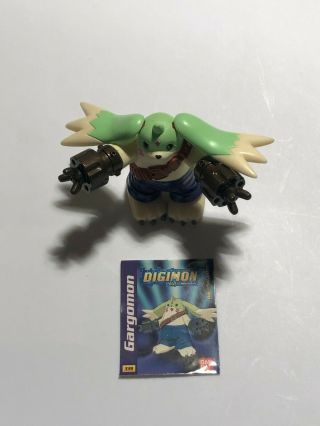 2001 Digimon Digital Monsters 3 " Gargomon Action Figure W/guns And Sticker