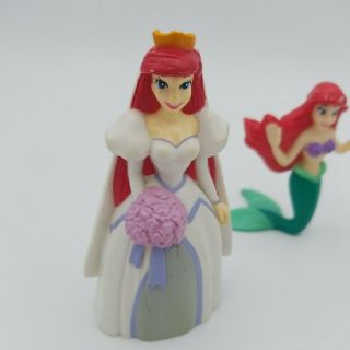 Vintage Disney The Little Mermaid Applause PVC (3) Bridal Ariel & Groom Eric 2