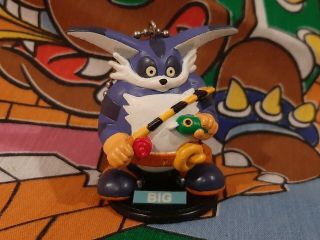 Rare 1998 Sega Prize Sonic Adventure Big The Cat 3 " Keychain Figure Toy
