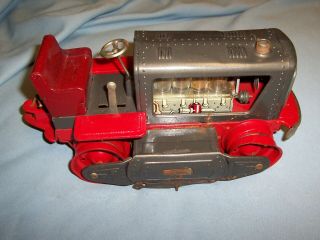 Vintage Tin Litho Battery Operated Bulldozer Dozer 1200 - Japan " Not "