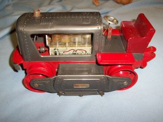 Vintage Tin Litho Battery Operated Bulldozer Dozer 1200 - Japan 