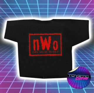 Nwo Red & Black Wwe Wwf Wcw Wrestling Figure T - Shirt - Custom Handmade