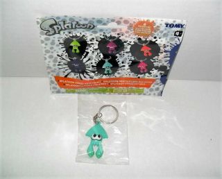 Tomy Splatoon Nintendo Squid Keychain Single Loose Turquoise
