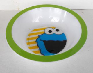 Rare Sesame Street Bowl Cookie Monster Melanine Special Price 2013