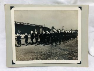 Vintage Naval Training Center Bainbridge Md 1950s 410th Co.  Signed Photograph