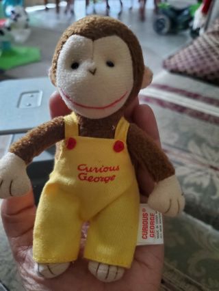 Gund Curious George Monkey 5 " Cute Plush Stuffed Kids Boys Girls Children Toy