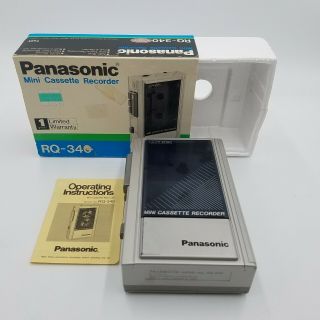 Vintage Panasonic Cassette Recorder Player Rq - 340 Auto Stop
