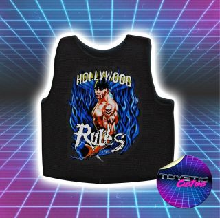 Hulk Hogan Hollywood Rules Nwo Wrestling Figure Vestcut T - Shirt - Custom Handmade