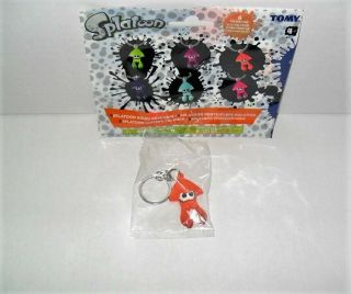 Tomy Splatoon Nintendo Squid Keychain Single Loose Orange