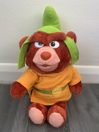 Rare Retro 80’s Gummi Bears Plush Toy Gruffi Vintage Cartoon Clothes 1985 Bear