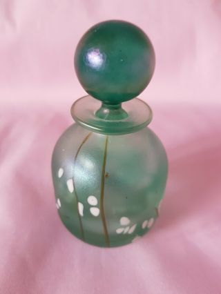 Vintage Perfume Bottle.  Art Glass By Phoenician Malta.  Fully Sighned.