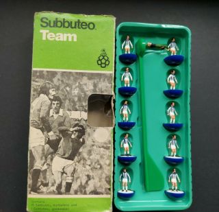 Vintage Subbuteo Team W.  B.  A.  / Huddersfield Town 3 Hp Version